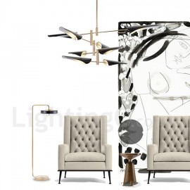 Modern/ Contemporary 4 Tier 8 Light Chandelier for Living Room, Dining Room, Study Room/Office