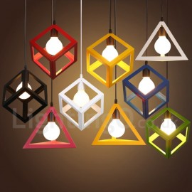 Modern/ Contemporary Multi Colors Dining Room Metal 1 Light Pendant Light