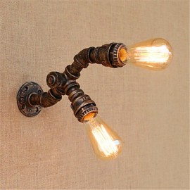 AC 220-240 80 E27 Rustic/Lodge Painting Feature for Bulb Included,Ambient Light Wall Sconces Wall Light