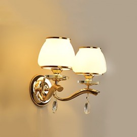 AC 220-240 40 E14 Modern/Contemporary Electroplated Feature for Crystal,Ambient Light Wall Sconces Wall Light