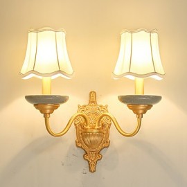 AC110-240 E12/E14 Simple Country Traditional/Classic Brass Feature for Mini Style Bulb IncludedUplight Wall Sconces Wall Light Pu