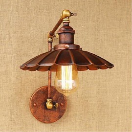 AC 110V-130V / AC 220V-240V 40W E27 B09L Long-arm Half-rust Retro Creative Nostalgic Retractable Folding Wall Sconces Wall Light