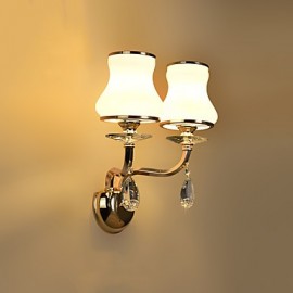 E14 Modern/Contemporary Electroplated Feature for CrystalAmbient Light Wall Sconces Wall Light