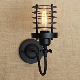 AC 220-240 AC 110-130 40 E26/E27 Vintage Country Painting Feature for Mini Style Bulb Included,Ambient Light Wall Sconces Wall Light