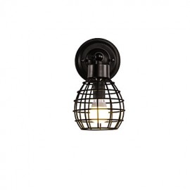 hot sale Retro Pipe Wall Lights Simple Loft Black Birdcage Metal Dining Room Kitchen Bar Cafe Decoration lighting