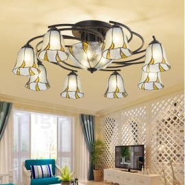 11 Light Mediterranean Style LED Integrated Bath Room,Living Room,Bed Room,Dining Room E27 Metal Chandeliers