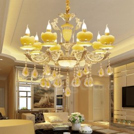 8 Light Traditional/Classic LED Integrated Living Room,Dining Room,Bed Room Metal Chandeliers