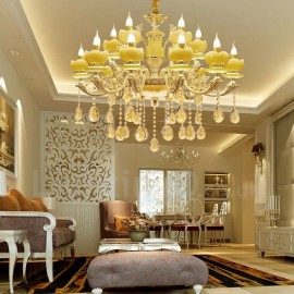 15 Light Traditional/Classic LED Integrated Living Room,Dining Room,Bed Room Metal Chandeliers