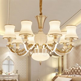 8 Light Traditional/Classic LED Integrated Living Room,Dining Room,Bed Room Metal Chandeliers