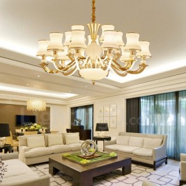 15 Light Traditional/Classic LED Integrated Living Room,Dining Room,Bed Room Metal Chandeliers