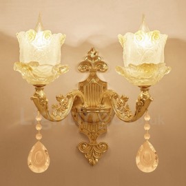 2 Light Traditional/Classic LED Integrated Living Room,Dining Room,Bed Room Metal Indoor Wall Sconces