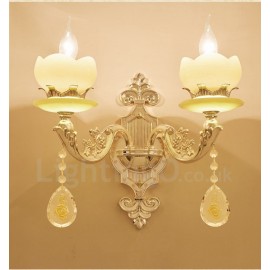 2 Light Traditional/Classic LED Integrated Living Room,Dining Room,Bed Room Metal Indoor Wall Sconces