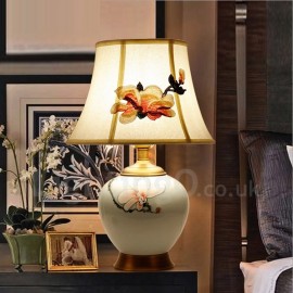 Traditional/Classic LED Integrated Ceramics Copper Table Lamps