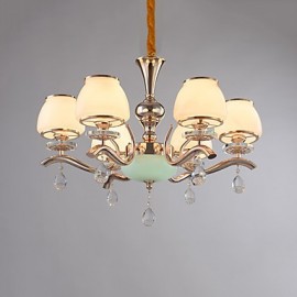 Chandelier Modern/Contemporary Electroplated Feature for Crystal Metal Living Room Bedroom /Office