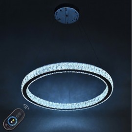 Dimmable LED Ring Indoo Ceiling Light Pendant Lights Modern Chandeliers Lighting Chandelier Lamp with Remote Control