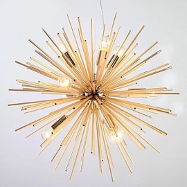 Retro Imitation Copper Creative line 10 Lights