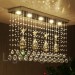 5 Lights Dimmable Modern LED Crystal Ceiling Pendant Light Indoor Chandeliers Home Hanging Down Lighting Lamps Fixtures with Rem