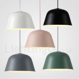 1 Light Modern/ Contemporary Steel Pendant Light with Aluminum alloy Shade