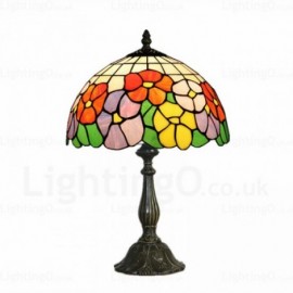 Sunflower Lamp Shade Exquisite 12 inch Stained Glass Table Lamp Living Room Bedroom Study Room