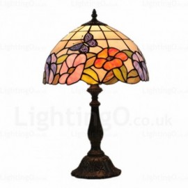 Sunflower Lamp Shade 12 inch Handmade Stained Glass Table Lamp Living Room Bedroom Study Room