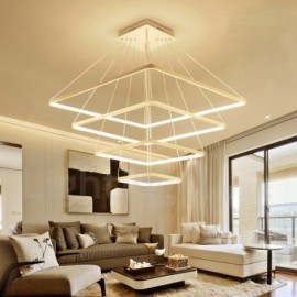 Modern / Contemporary 4 Light Aluminum Alloy Pendant Light with Acrylic Shade for Living Room, Dinning Room, Bedroom, Hotel