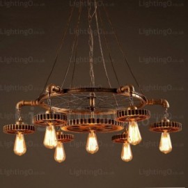 7 Light Vintage/Retro Pendant Lights for Living Room, Dining Room, Bedroom, Cafes, Bar