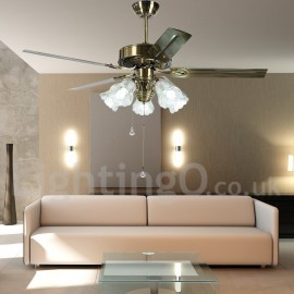 52" European Style Vintage Ceiling Fan