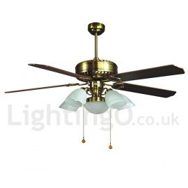 52" European Style Modern Contemporary Ceiling Fan