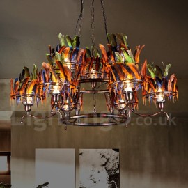 Retro Steel Lighting Living Room, Dining Room, Study, Bedroom, Clothing Store, Bar, Coffee Store Pendant Chandelier Light