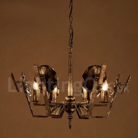 Industrial Style Steel Lighting Living Room, Study, Dining Room, Clothing Store, Coffee Store, Hotel Pendant Chandelier Light