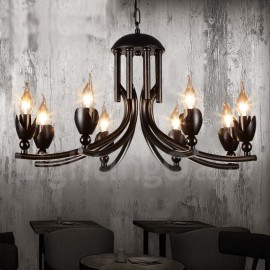 Industrial Style Steel Lighting Living Room, Study, Dining Room, Clothing Store, Coffee Store, Hotel Pendant Chandelier Light