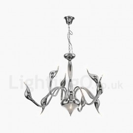 9 Light Modern/Contemporary Electroplated Metal Chandeliers Living Room / Bedroom