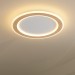 Round Wood Modern Flush Mount Ceiling Light Indoor Lighting Fixture